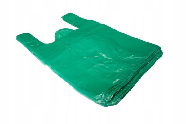 Reklamówka HDPE 25/4/45 14 mq a`100 zielona