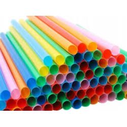 Słomka SHAKE KOLOR plastik   9 mm a`250