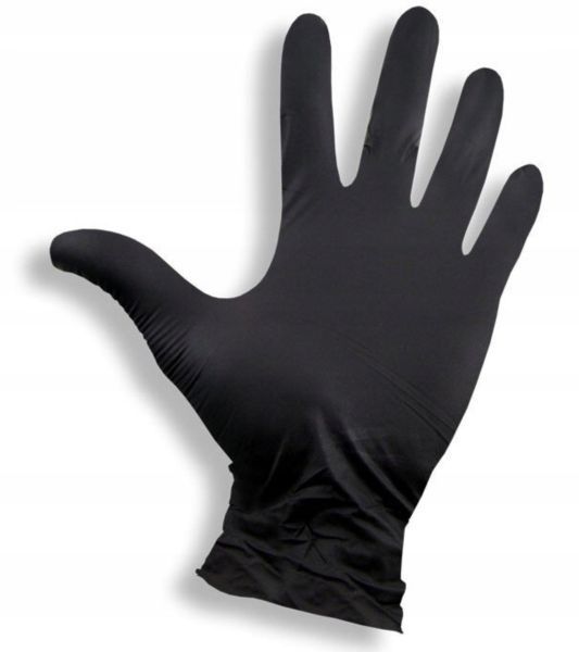 Rękawiczki nitrylowe czarne M a`100