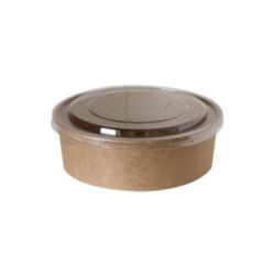 Pokrywka TUSIPACK RPET  Kraft 750 ml/1000 ml  a`50