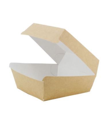 Burger Box BRĄZOWY  XXL 150x150x90 a`100