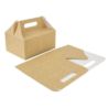 Pudełko cukiernicze z rączką 190x140x90 Kraft a`50