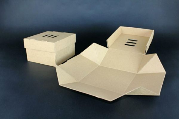 Burger XL pudełko rozkładane 13x13x10 kraft a`100