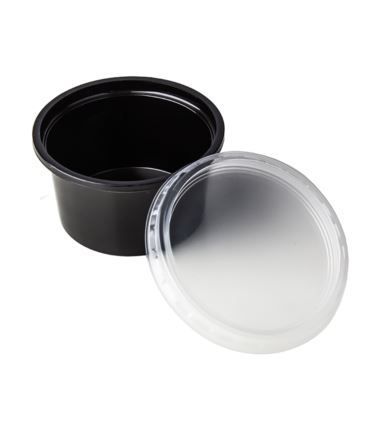 Pokrywka PP do sos. CZARNA 50ml 7100C  a`100